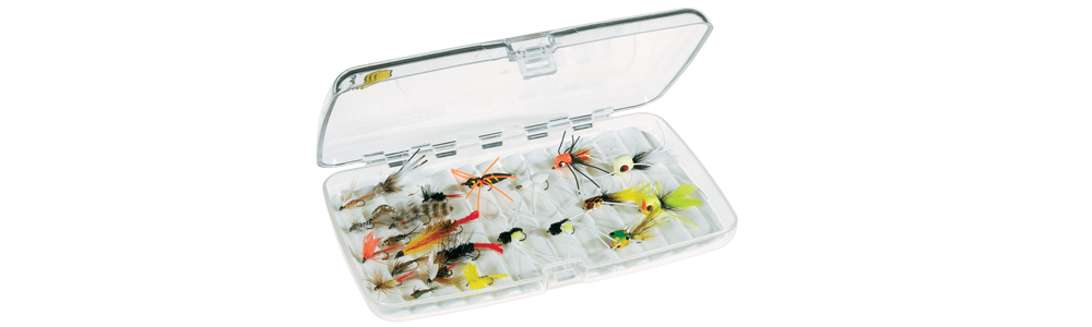 Fly Fishing Tackle Box, Large Capacity Orange Plastic Fly Fishing Lures  Storage Box for Outdoor