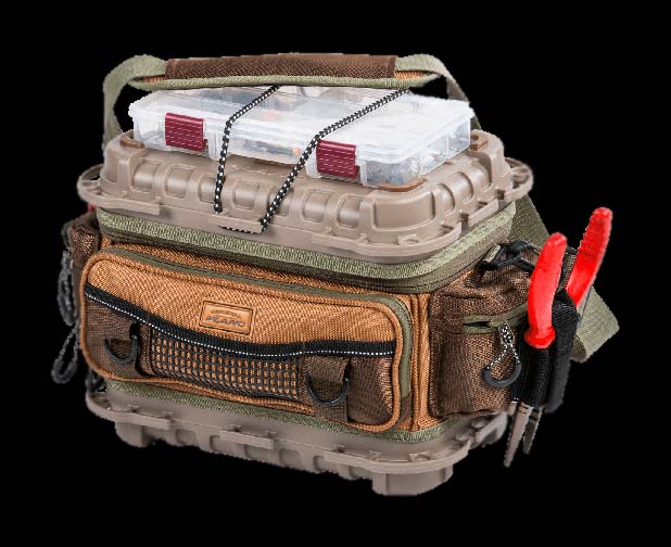 Premium Fishing Soft Tackle Bag Plano with 5 Stowaway Utility Boxes Bait  Storage