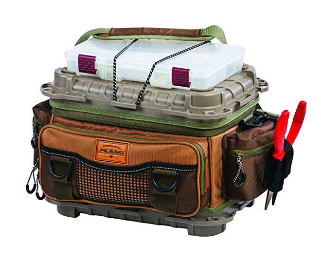 PLANO Guide Series Fishing Tackle Bag with 3 StowAway Boxes and Worm Wrap Binder 