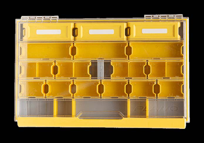 Plano EDGE 3700 Hook Utility Box, Clear/Yellow, Tackle Storage Accessories